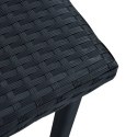 OGRODOWY STOLIK HERBACIANY CZARNY 40X40X40CM POLIRATTAN