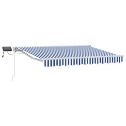 VidaXL Ręczny ramowy zewnętrzny markizowy z LED 3,5 x 2 m