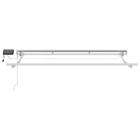 VidaXL Ręczny ramowy zewnętrzny markizowy z LED Kremowy 3 x 2 m