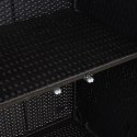 SZAFKA DO PRZECHOWYWANIA CZARNY 100X36X102CM RATTAN