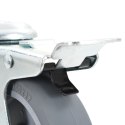 VidaXL 8 skrętnych kółek z otworem na śrubę, 100 mm