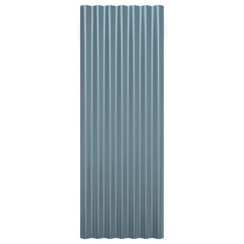 VidaXL Panele dachowe, 12 szt., stal ocynkowana, 100x36 cm