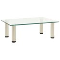 STOJAK POD TV PRZEZROCZYSTY 40X35X17CM SZKŁO HARTOWANE