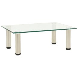STOJAK POD TV PRZEZROCZYSTY 40X35X17CM SZKŁO HARTOWANE