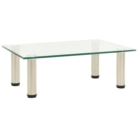 STOJAK POD TV PRZEZROCZYSTY 40X35X17CM SZKŁO HARTOWANE