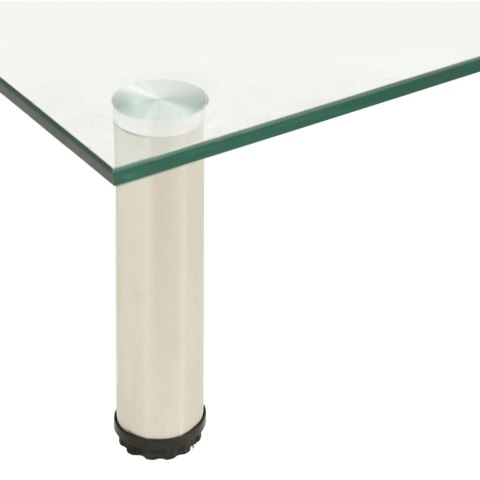 STOJAK POD TV PRZEZROCZYSTY 40X35X17CM SZKŁO HARTOWANE