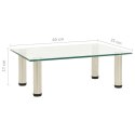 STOJAK POD TV PRZEZROCZYSTY 40X35X17CM SZKŁO HARTOWANE