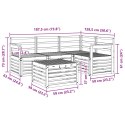 VidaXL Zestaw sof na zewnątrz 5 pcs Naturalny Lite Drewno Akacji