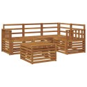 VidaXL Zestaw sof na zewnątrz 5 pcs Naturalny Lite Drewno Akacji