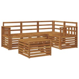VidaXL Zestaw sof na zewnątrz 5 pcs Naturalny Lite Drewno Akacji
