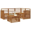 VidaXL Zestaw sof na zewnątrz 5 pcs Naturalny Lite Drewno Akacji