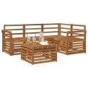 VidaXL Zestaw sof na zewnątrz 5 pcs Naturalny Lite Drewno Akacji