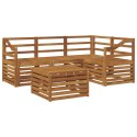 VidaXL Zestaw sof na zewnątrz 5 pcs Naturalny Lite Drewno Akacji
