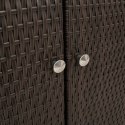 SZAFKA DO PRZECHOWYWANIA BRĄZOWY 100X36X102CM RATTAN