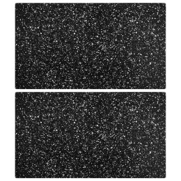 VidaXL Deski do krojenia 2 szt., szkło hartowane z motywem granitu