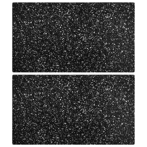 VidaXL Deski do krojenia 2 szt., szkło hartowane z motywem granitu