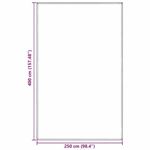 DYWAN POD NAMIOT JASNOSZARY 400X250CM POLIETYLEN