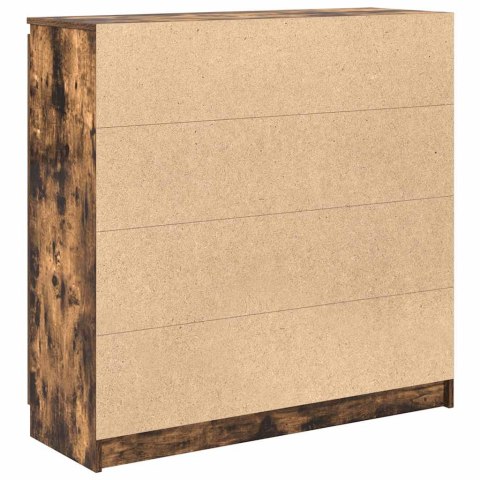 VidaXL Komoda z szufladami Dąb wędzony 100,5x35x98,5 cm Drewno klejone