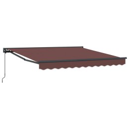 VidaXL Rama markizy Brązowy 300 x 250 cm Poliester z powłoką PU