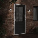 VidaXL Zewnętrzny kinkiet z czujnikiem, czarny, odlewane aluminium