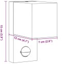 VidaXL Zewnętrzny kinkiet z czujnikiem, czarny, odlewane aluminium