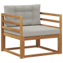 VidaXL Środkowa sofa ogrodowa Lite Drewno Akacji Naturalny