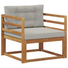 VidaXL Środkowa sofa ogrodowa Lite Drewno Akacji Naturalny