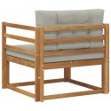 VidaXL Środkowa sofa ogrodowa Lite Drewno Akacji Naturalny