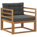 VidaXL Środkowa sofa ogrodowa Lite Drewno Akacji Naturalny