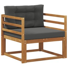 VidaXL Środkowa sofa ogrodowa Lite Drewno Akacji Naturalny