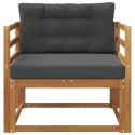 VidaXL Środkowa sofa ogrodowa Lite Drewno Akacji Naturalny