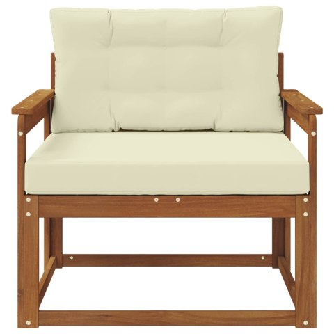 VidaXL Środkowa sofa ogrodowa Lite Drewno Akacji Naturalny
