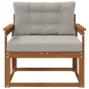 VidaXL Środkowa sofa ogrodowa Lite Drewno Akacji Naturalny