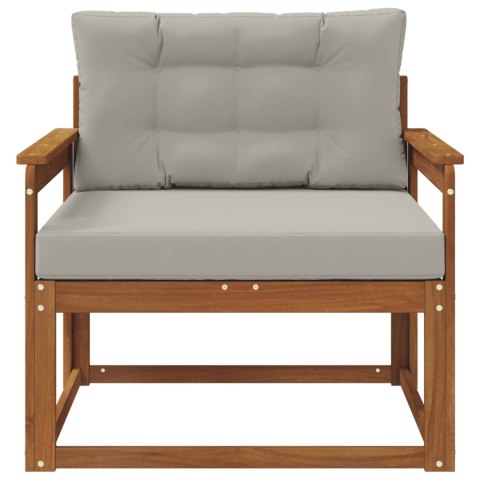VidaXL Środkowa sofa ogrodowa Lite Drewno Akacji Naturalny