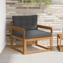 VidaXL Środkowa sofa ogrodowa Lite Drewno Akacji Naturalny