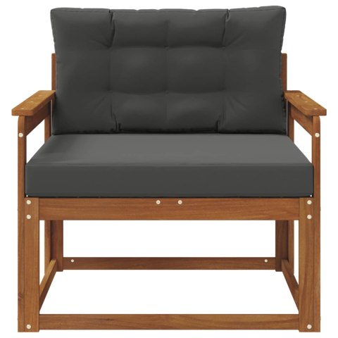 VidaXL Środkowa sofa ogrodowa Lite Drewno Akacji Naturalny