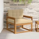 VidaXL Środkowa sofa ogrodowa Lite Drewno Akacji Naturalny