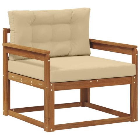 VidaXL Środkowa sofa ogrodowa Lite Drewno Akacji Naturalny