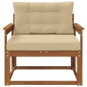 VidaXL Środkowa sofa ogrodowa Lite Drewno Akacji Naturalny