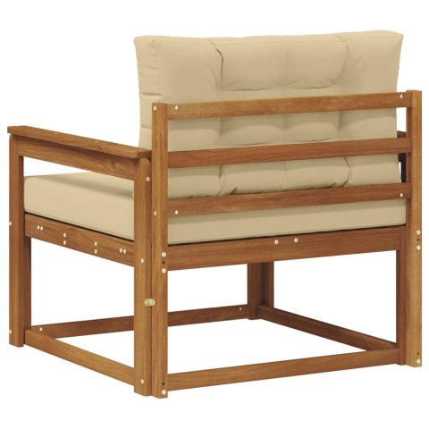 VidaXL Środkowa sofa ogrodowa Lite Drewno Akacji Naturalny