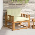 VidaXL Środkowa sofa ogrodowa Lite Drewno Akacji Naturalny