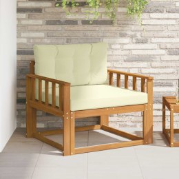 VidaXL Środkowa sofa ogrodowa Lite Drewno Akacji Naturalny
