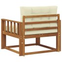 VidaXL Środkowa sofa ogrodowa Lite Drewno Akacji Naturalny