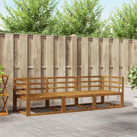 VidaXL Zestaw sof na zewnątrz 3 pcs Naturalny Lite Drewno Akacji