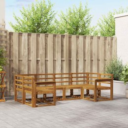 VidaXL Zestaw sof na zewnątrz 6 pcs Naturalny Lite Drewno Akacji