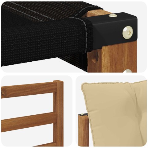 VidaXL Zestaw sof na zewnątrz z poduszką 7 pcs Naturalny i Beżowy