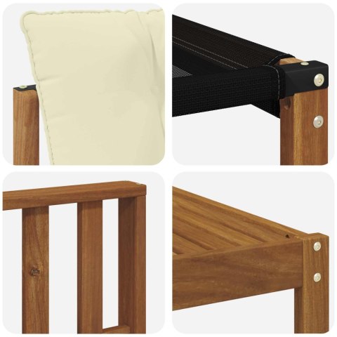 VidaXL Zestaw sof na zewnątrz z poduszką 7 pcs Naturalny i Kremowy