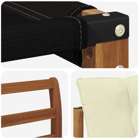 VidaXL Zestaw sof na zewnątrz z poduszką 7 pcs Naturalny i Kremowy