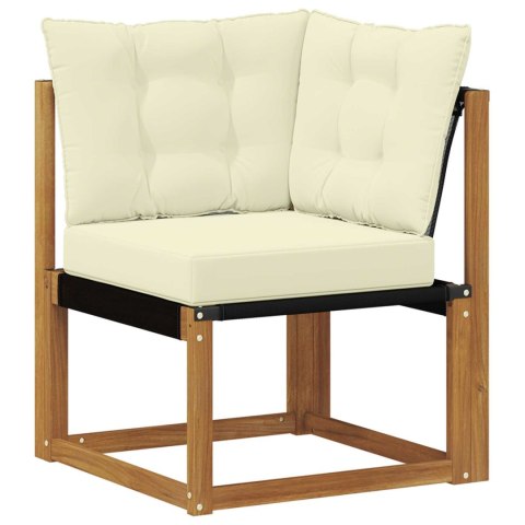 VidaXL Zestaw sof na zewnątrz z poduszką 7 pcs Naturalny i Kremowy