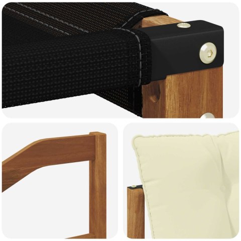 VidaXL Zestaw sof na zewnątrz z poduszką 7 pcs Naturalny i Kremowy